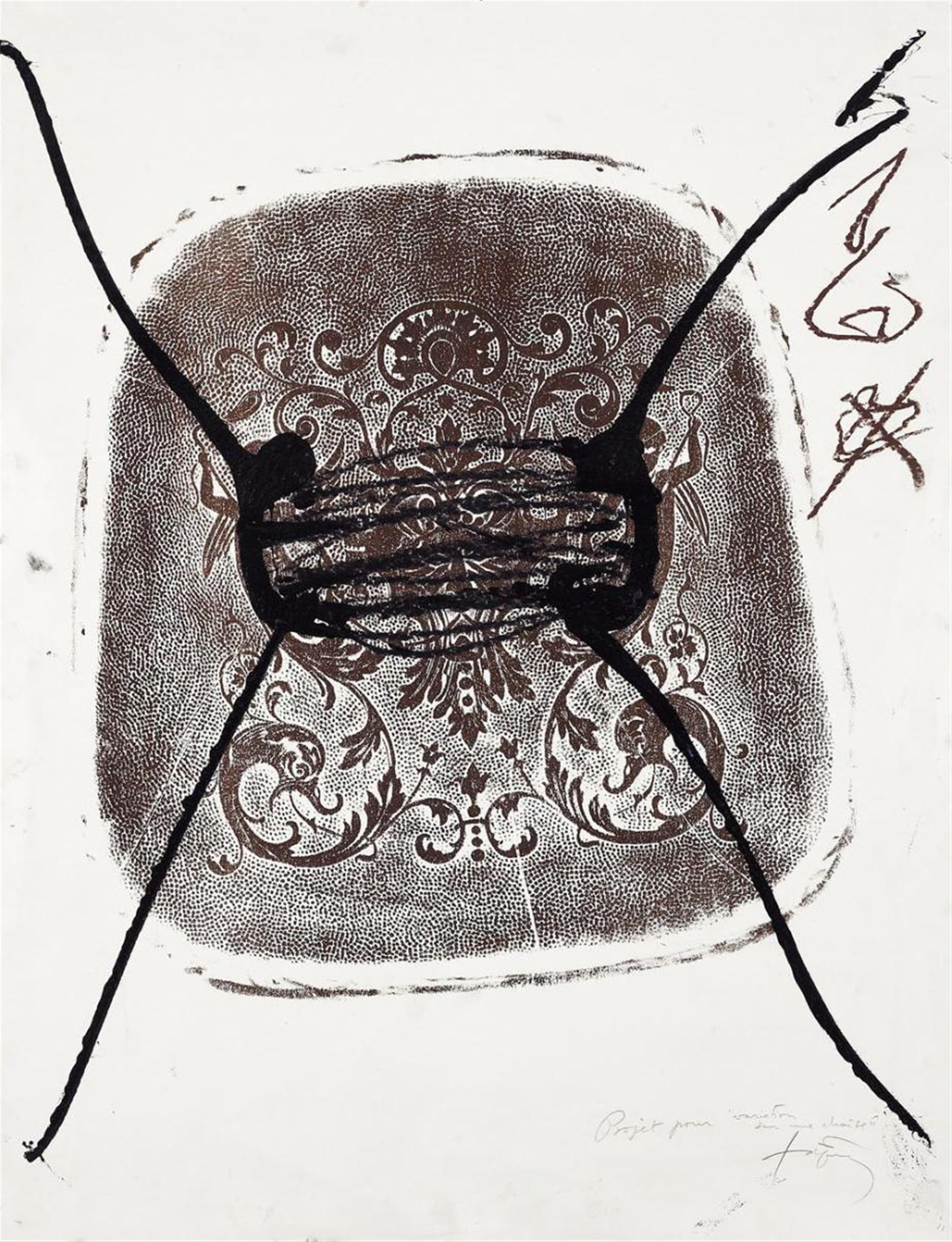 Antoni Tàpies - Projet pour "variation sur une chaise" - image-1