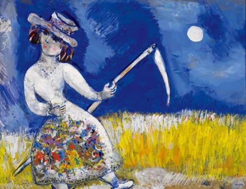 Marc Chagall - Die Mäherin