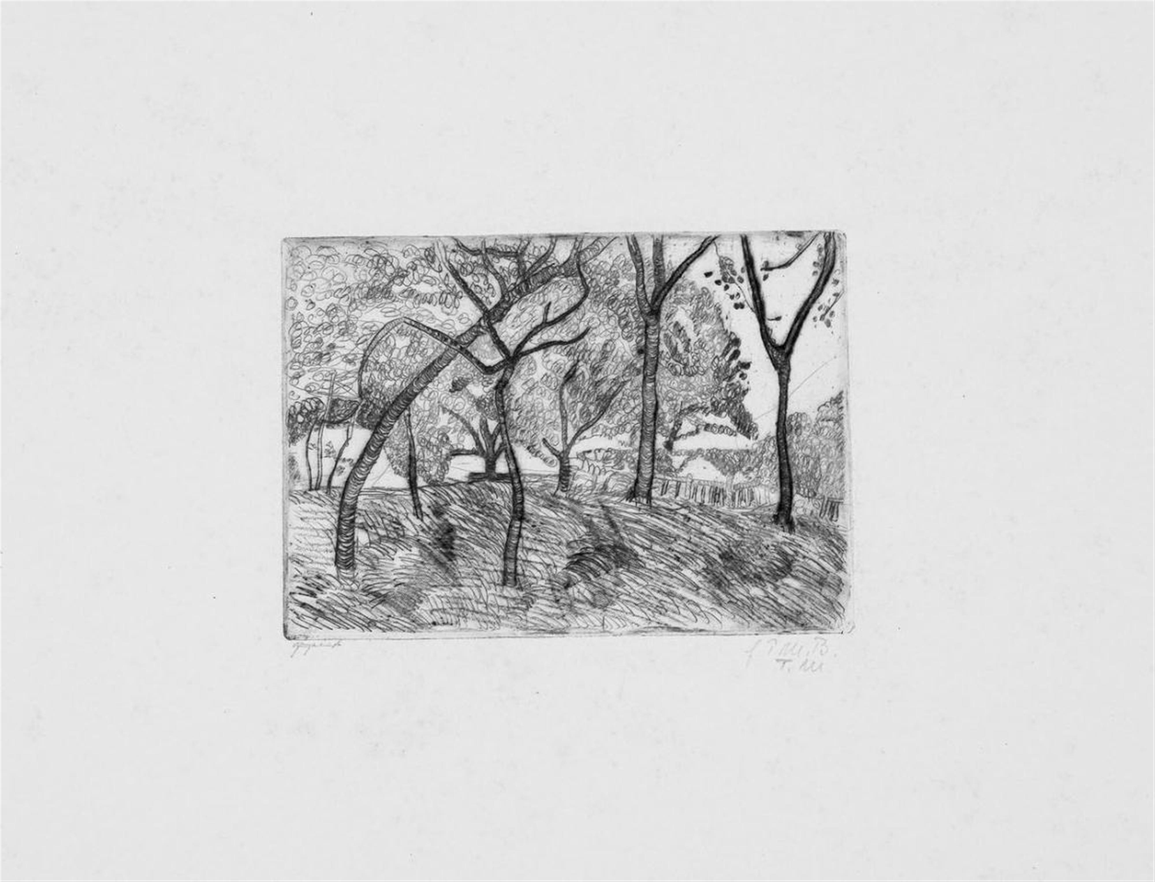 Paula Modersohn-Becker - Landschaft unter Bäumen - image-1