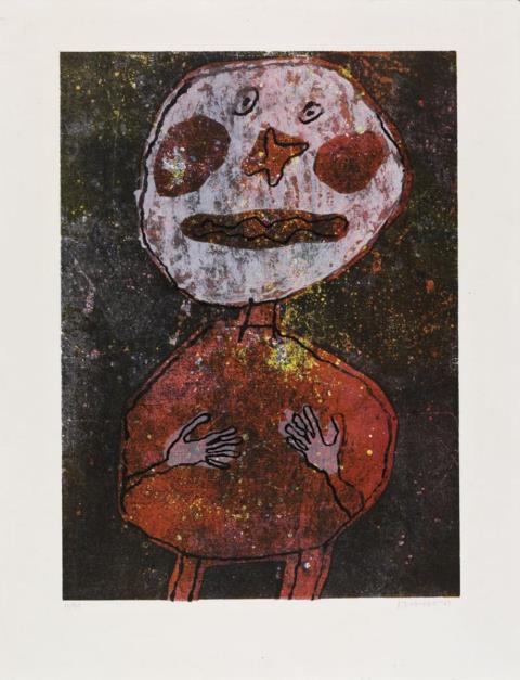 JEAN DUBUFFET - Personnage au costume rouge