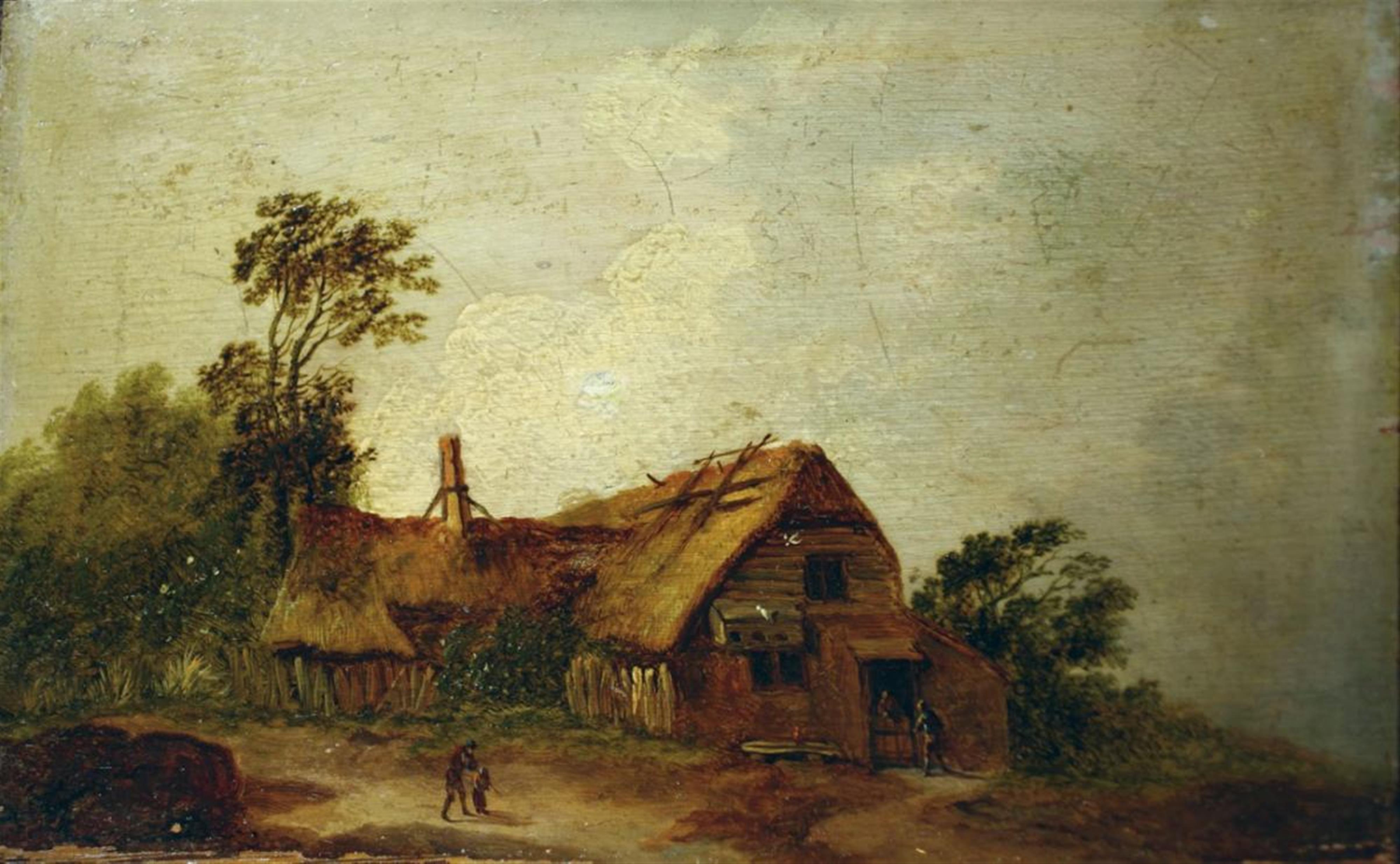 David Teniers d. J., in der Art - BAUERNGEHÖFT. - image-1