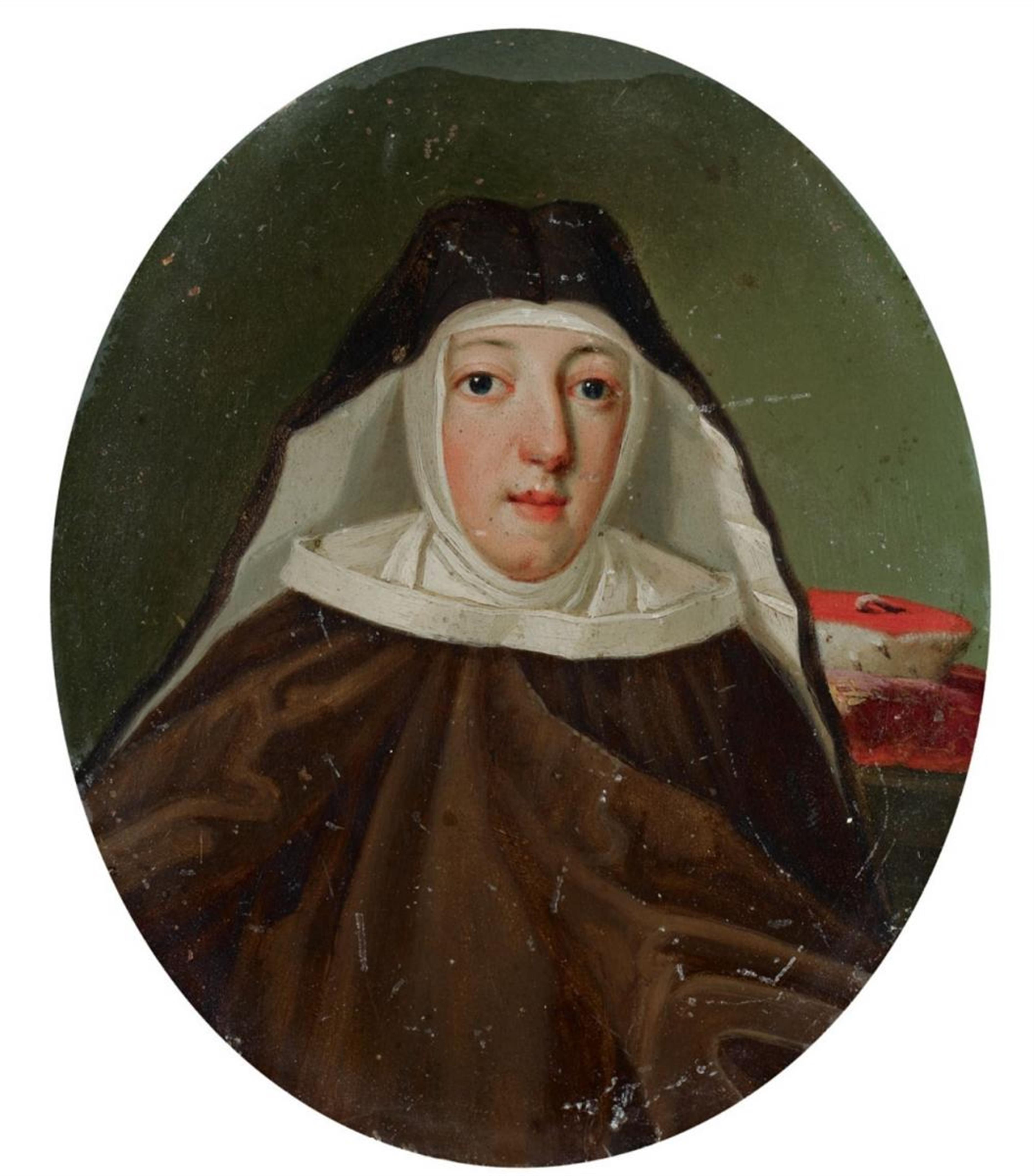 Franz Joseph Winter, attributed to - PORTRAIT OF MARIA ANNA CAROLINA OF BAVARIA AS NUN OF THE ORDER OF ST. CLARE