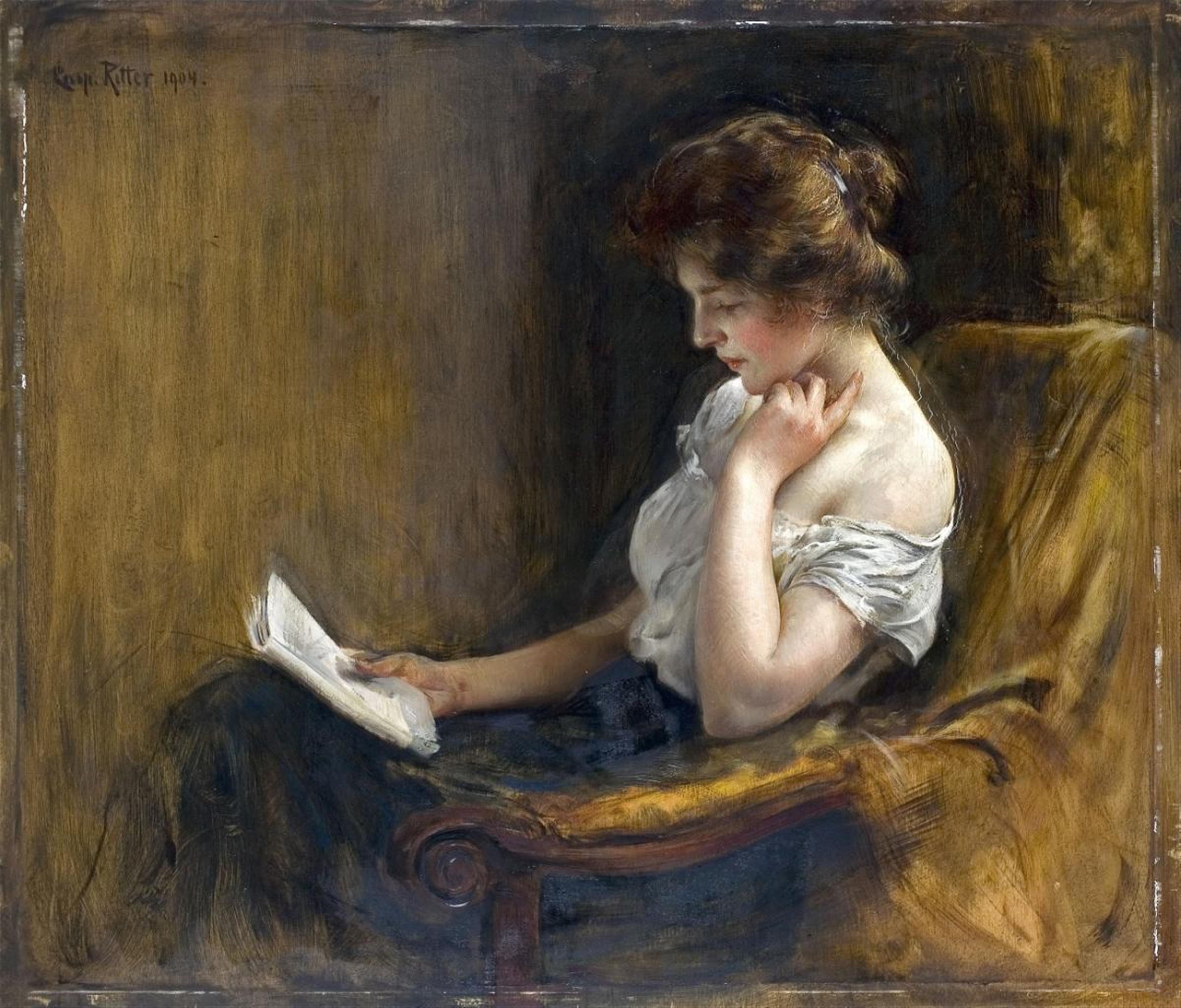 Caspar Ritter - YOUNG WOMAN READING