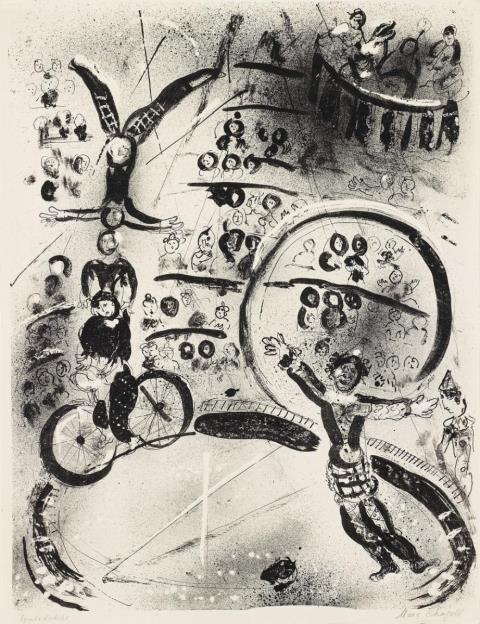 Marc Chagall - Les Cyclistes