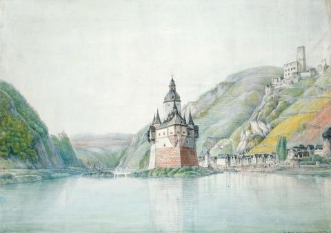 Christian Georg Schütz the Younger - THE PALACE NEAR KAUB