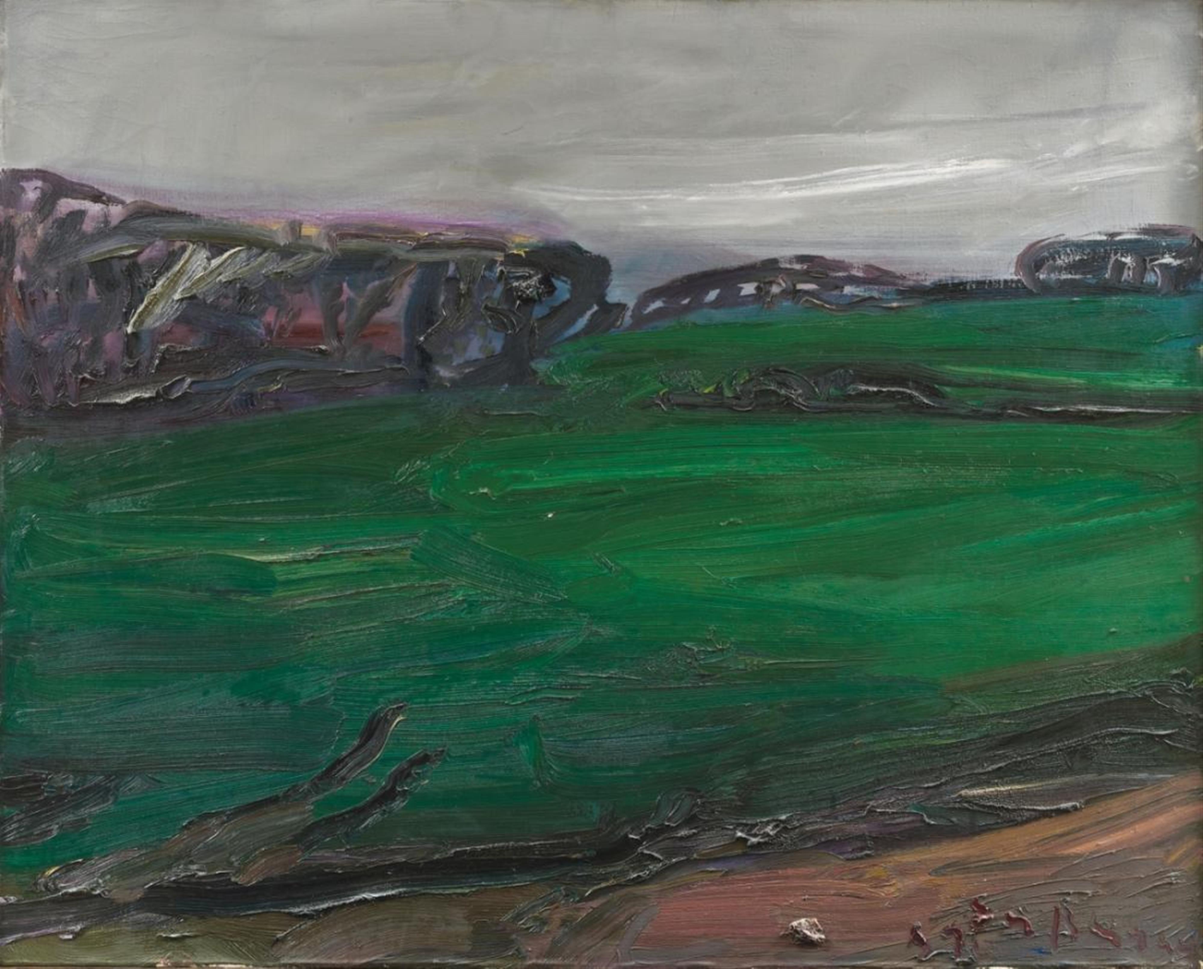 Klaus Fußmann - Untitled (Landscape near Gelting) - image-1