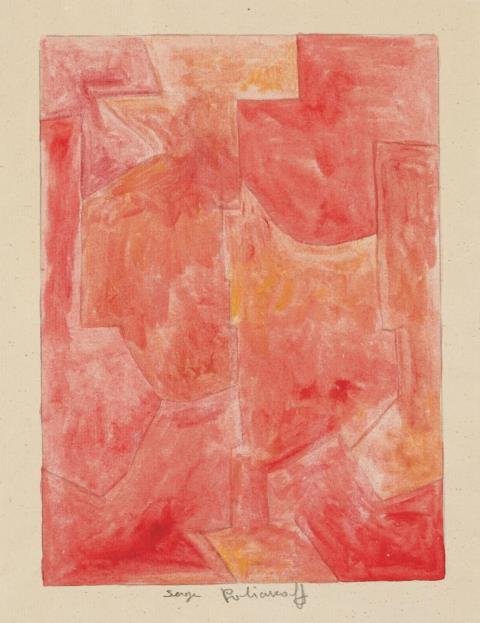 Serge Poliakoff - Composition rouge