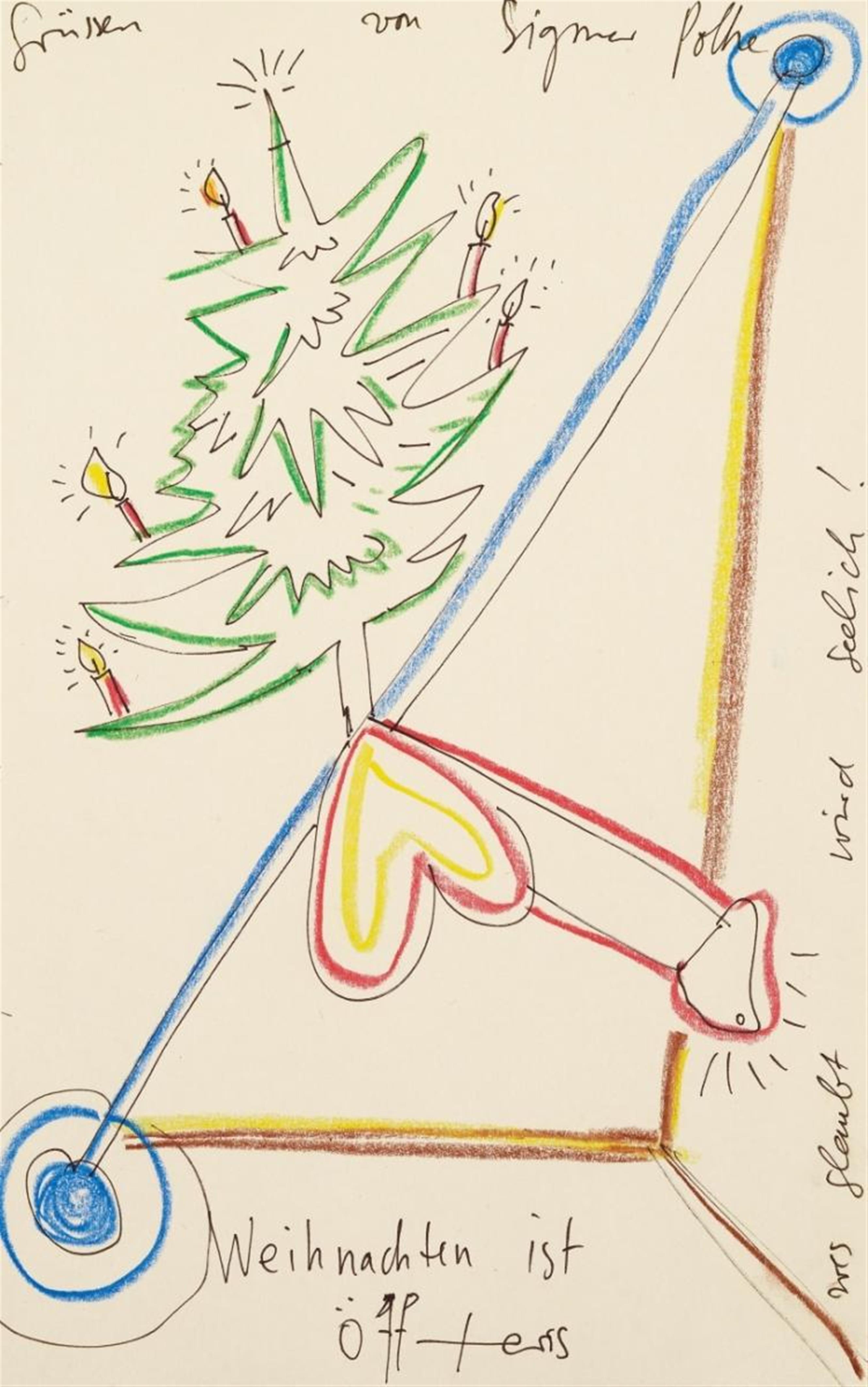 Sigmar Polke - Untitled (Christmas is more frequent) - image-1