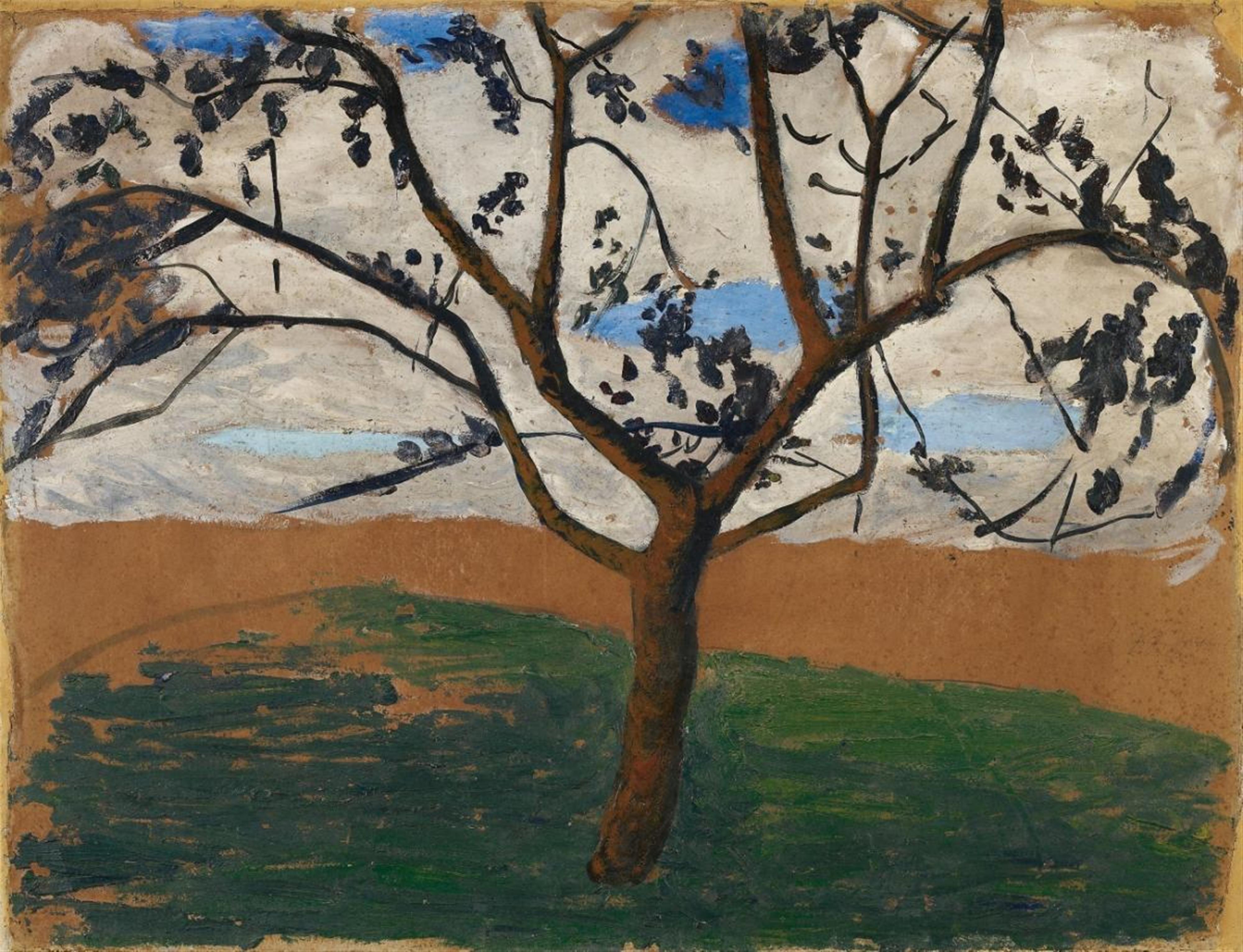 Paula Modersohn-Becker - Apfelbaum vor hellem Himmel (Apple Tree before Light Sky) - image-1
