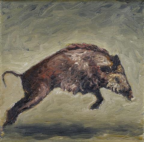 Karin Kneffel - Untitled (wild boar)