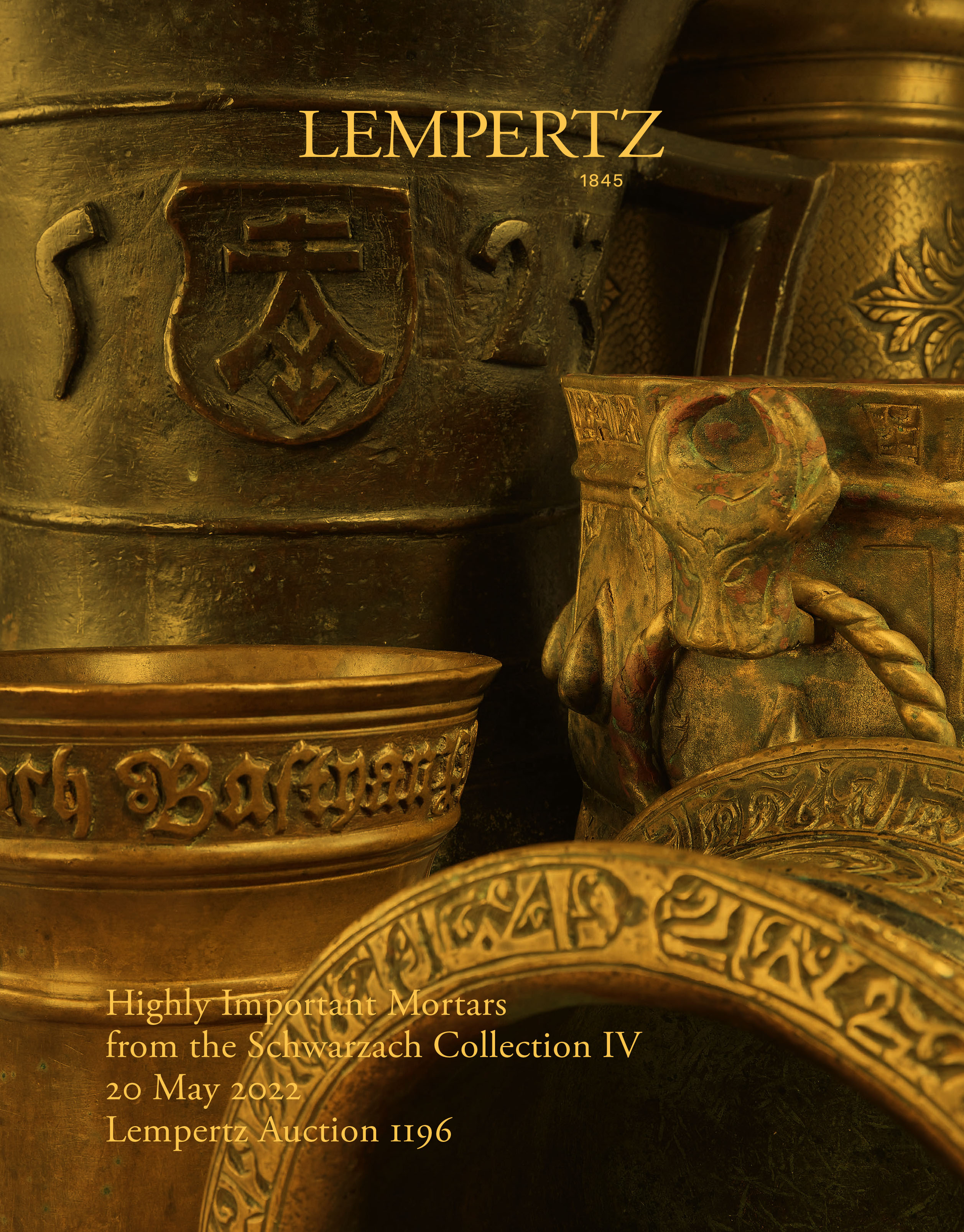 Catalogue - Highly Important Mortars from the Schwarzach Collection Part IV. - Online Catalogue - Auction 1196 – Purchase valuable works of art at the next Lempertz-Auction!