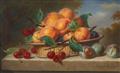 Ange Louis Guillaume Lesourd-Beauregard - A PAIR OF STILL LIFES WITH FRUITS - image-2