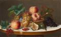 Ange Louis Guillaume Lesourd-Beauregard - A PAIR OF STILL LIFES WITH FRUITS - image-1