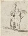 Bonaventura Genelli - NUDE MALE KNEE-LENGTH FIGURE WITH OUTSTRETCHED ARMS - image-3