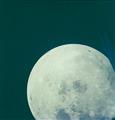 NASA - Bright lunar disc, spacecraft recedes from moon towards earth, Apollo 13 - image-1