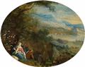 Flämischer Meister des 17. Jahrhunderts - Landschaft mit Rast auf der Flucht nach Ägypten Landschaft mit Wandel der Hl. Familie - image-1