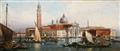 Antonio Canal, genannt Canaletto, Nachfolger - Blick von der Lagune auf den Dogenpalast und die Piazzetta Blick von der Lagune auf San Giorgio Maggiore - image-2