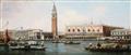 Antonio Canal, called Canaletto, successor - View of the Doge's Palace and Piazzeta from the Lagoon View of San Giorgio Maggiore from the Lagoon - image-1
