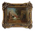 Deutscher Meister des 18. Jahrhunderts - Zwei Gemälde mit Szenen der Commedia dell'Arte - image-1