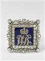 An important 14k gold, silver, enamel and diamond buckle with Royal initials of William IV - image-2
