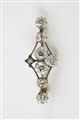 A late 19th century diamond and gold bar brooch. - image-1
