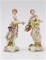 A Gotzkowsky porcelain figure of a shepherdess as an allegory of water. - image-2
