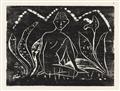 Otto Mueller - Knabe zwischen Blattpflanzen. Mädchen zwischen Blattpflanzen - image-1