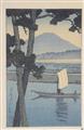 Kawase Hasui - Group of 18 postcard prints. Different sizes (17.7 x 11.5 cm; 15.7 x 10.5 cm; 9.9 x 15 cm) and one double postcard format. Landscapes and cityscapes through the seasons. Seals: ... - image-10