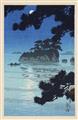 Kawase Hasui - Group of 18 postcard prints. Different sizes (17.7 x 11.5 cm; 15.7 x 10.5 cm; 9.9 x 15 cm) and one double postcard format. Landscapes and cityscapes through the seasons. Seals: ... - image-16