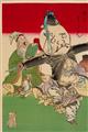 Tsukioka Yoshitoshi - Oban triptych. Title: Shichifukujin tawamure no zu. The seven gods of good fortune making merry. Signed: Oju Yoshitoshi giga. Seal: Yoshitoshi no in. Publisher: Inoue Shigehei. ... - image-2