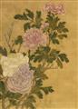 Unidentified painter . Around 1900 - Flowers of the four seasons. - image-1