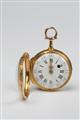 An 18k tri-coloured gold Louis XVI openface pocket watch. - image-2