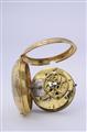 An 18k tri-coloured gold Louis XVI openface pocket watch. - image-4
