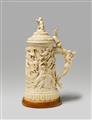 A German historicist vermeil-mounted ivory tankard carved with an allegory of water. - image-1