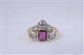 A Belle Epoque 14k yellow gold and ruby ring. - image-2