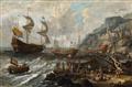 Lorenzo A. Castro - Two Seascapes with Dutch and English Ships - image-2