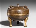 A bronze incense burner. 16th century - image-1