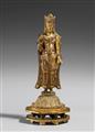 Guanyin. Feuervergoldete Bronze. Korea. Möglicherweise frühe Yi-Zeit - image-2