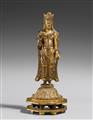 Guanyin. Feuervergoldete Bronze. Korea. Möglicherweise frühe Yi-Zeit - image-1