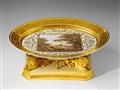 A pair of Berlin KPM neoclassical ormolu mounted porcelain table centrepieces. - image-2