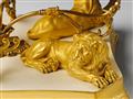 A pair of Berlin KPM neoclassical ormolu mounted porcelain table centrepieces. - image-7