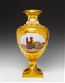 A Berlin KPM Munich metal mounted porcelain vase with views of Berlin. - image-4