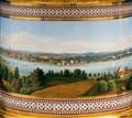 A monumental Berlin KPM ormolu-mounted porcelain krater form vase with a view of Potsdam. - image-5