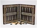 An ebony and ivory inlaid and rosewood veneered Dresden games board. - image-2