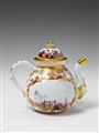 A Meissen porcelain teapot and cover with - image-2