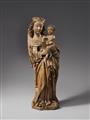 Swabia ca. 1470/1480 - A Swabian carved wooden figure of the Virgin with Child, circa 1470/1480. - image-1