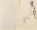 Pablo Picasso - Jeune Fille. Verso: Étude pour Saltimbanque - image-2
