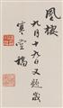 Xu Zonghao - Bambus und Felsen. Hängerolle. Tusche auf Papier. Am rechten Rand Aufschrift, zyklisch datiert yihai (1935), sign.: Shixue jushi Xu Zonghao und Siegel: Shixue, Zonghao changshou... - image-2