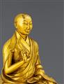 A Tibetan gilt bronze figure of the Fifth Panchen Lama. 18th century - image-2