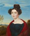 South German School early 19th century - Portrait of a Lady Portrait of a Gentleman - image-2